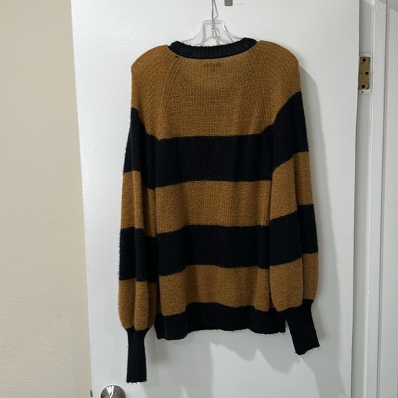 Striped Black and Brown Sweater - Picture 5 of 5